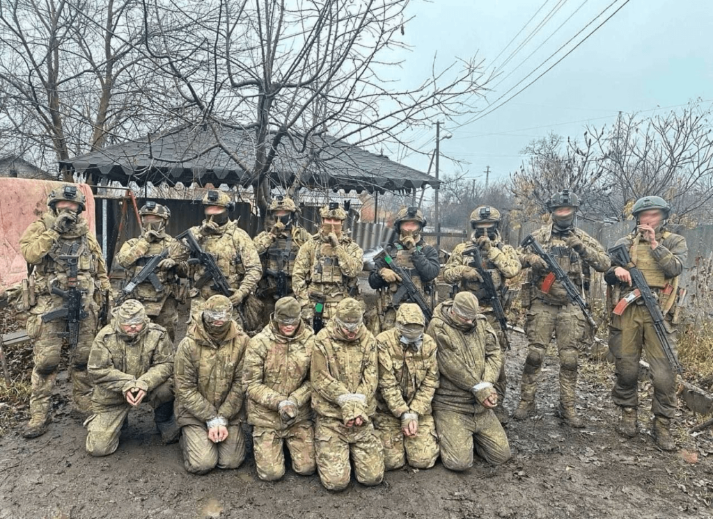Vovchansk9で9ウクライナ兵士も捕虜として6人のロシア人