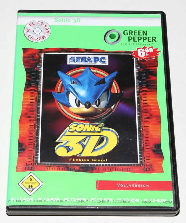 このドイツ版 Sonic 3D にはマニュアルが付属していますか?