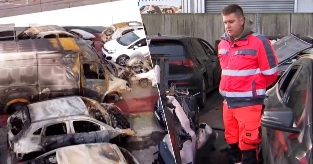 大晦日の暴動後、ブリュッセルで焼け落ちた車の所有者はレッカー費用を自分で支払わなければならない