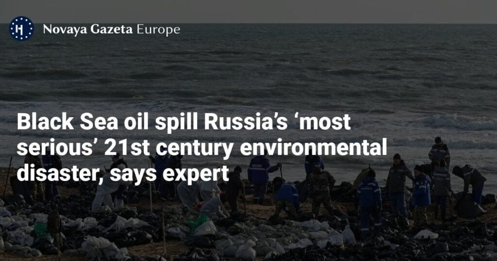 黒海原油流出、ロシアの21世紀で「最も深刻な」環境災害、専門家が指摘