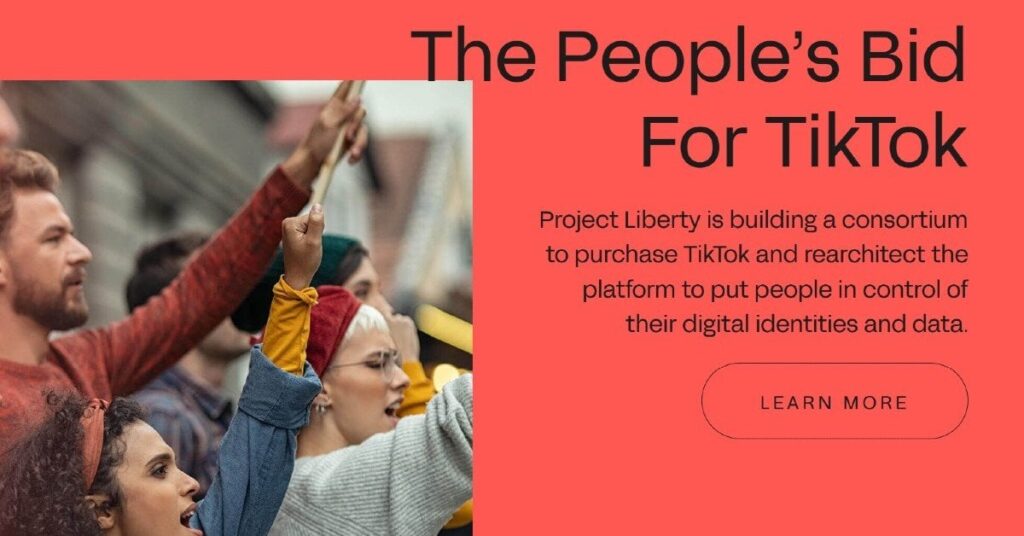 TikTok買収に資産家フランク・マコート氏のProject Libertyが名乗り【ByteDanceはTikTokの販売を拒否】