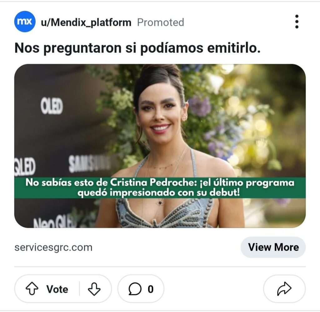 Reddit でスペイン人を狙った詐欺広告が届き続けています。