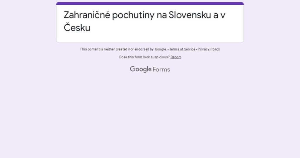 スロバキアとチェコの海外グルメに関するアンケート