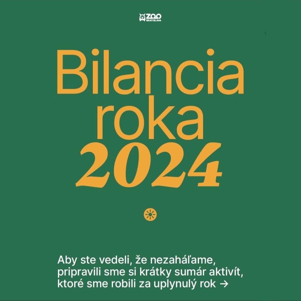 ZOO ブラチスラヴァ 2024 年のバランス