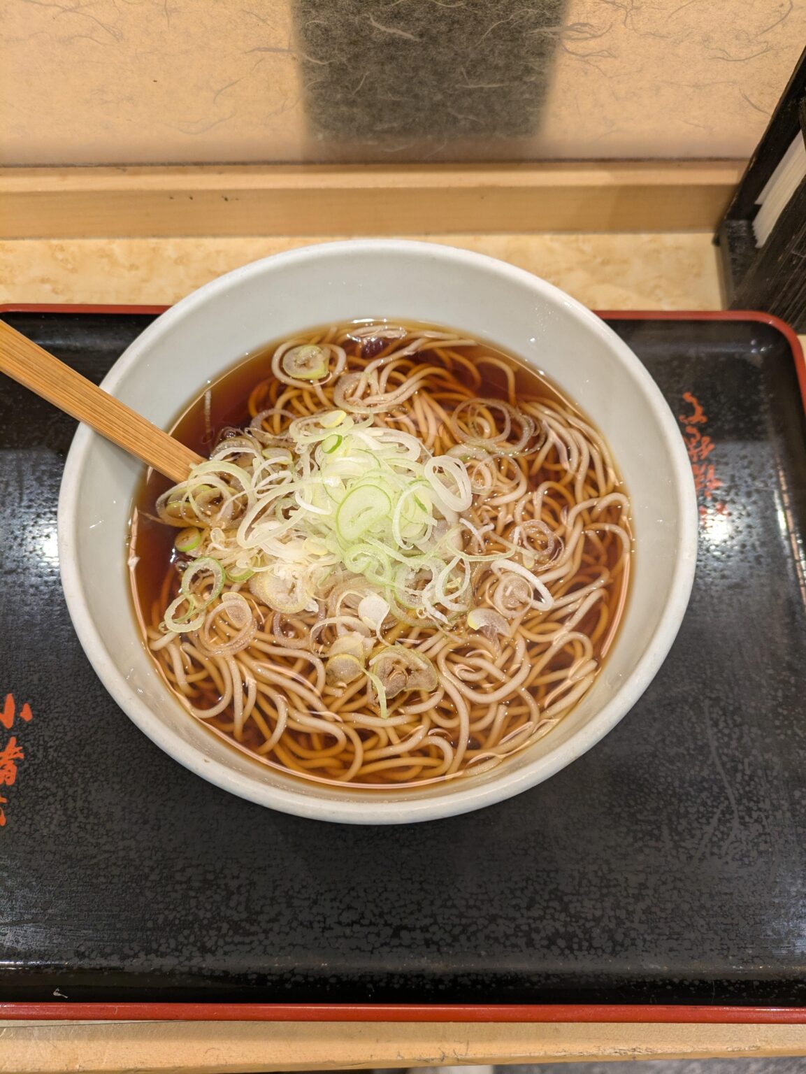 そば粉が入ってなさそうなかけ蕎麦を朝に食ってもいい