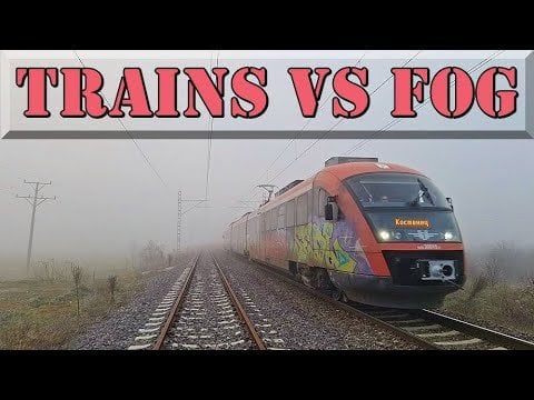 ソフィア近郊の濃い霧の中を列車がさまよう… #トレインスポッティング