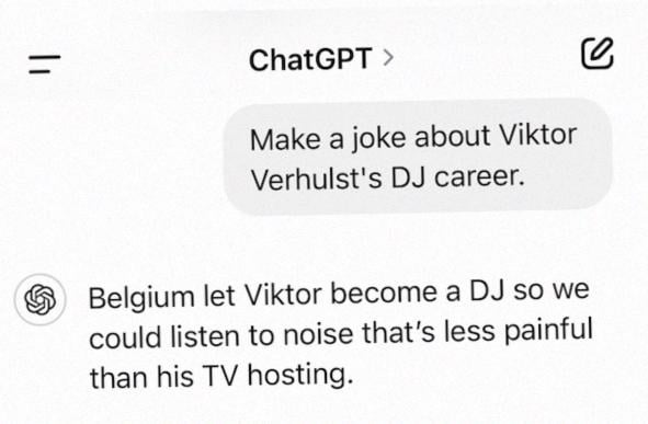 ChatGPT にはジョークがあります