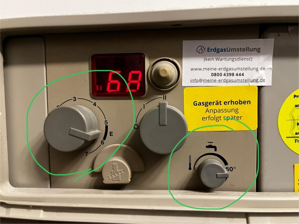 Heizung ではこれらに対してどの設定を行うべきですか?