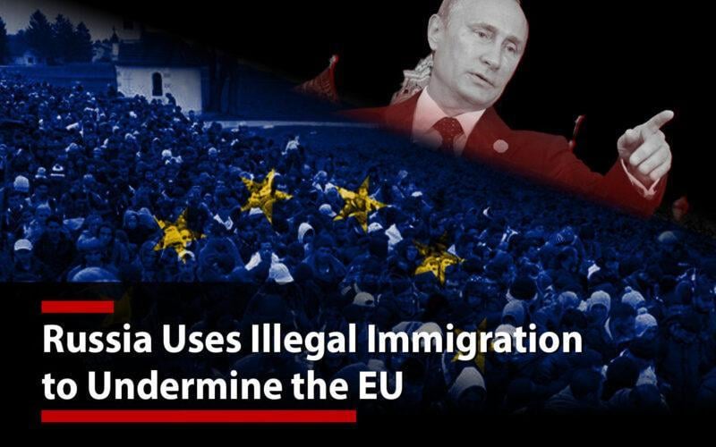ロシアは、組織的犯罪集団と協力して、意図的に移民の増加を促進し、EU諸国に社会的緊張と経済的負担を生じさせている。モスクワは、中東などからの不法移民が適切な検査なしでロシア経由でEU加盟国に入国することを許可している。