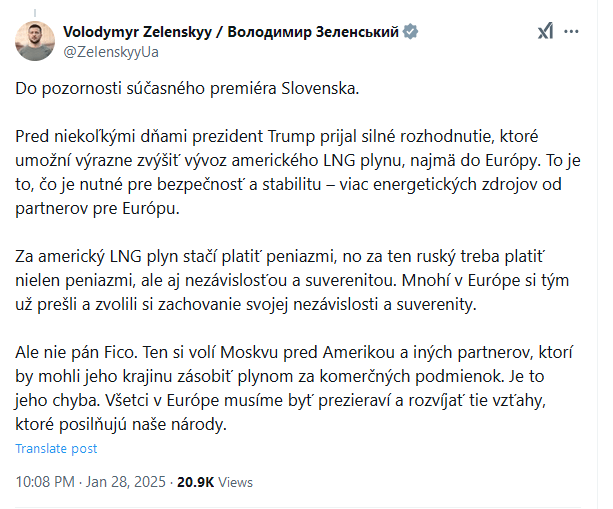 SlovencinのXの緑のポスト