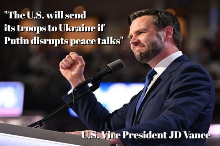 米国は、ロシアのウラジミール・プーチン大統領がキエフの長期的独立を保証するウクライナとの和平協定に同意することを拒否した場合、モスクワに制裁を課し、軍事行動を起こす可能性があると、米国副大統領JDヴァンスは述べた