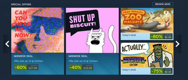 Steamの日替わりセール対象が1日6枠に拡張！1年間で2,500本以上のゲームを支援した精選プロモーション | GameBusiness.jp