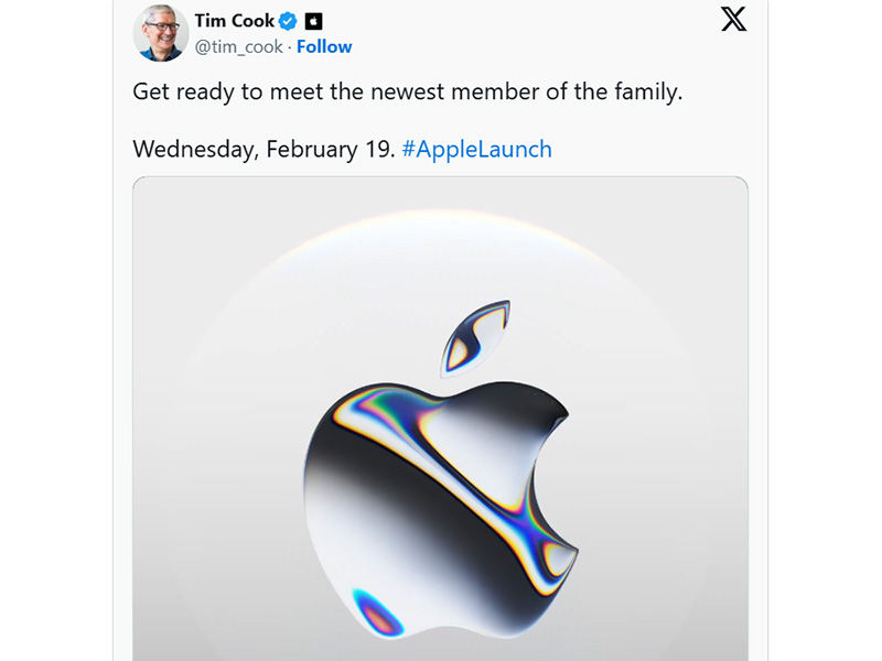 Appleが19日に新製品発表。Tim Cook CEOが予告 - PC Watch