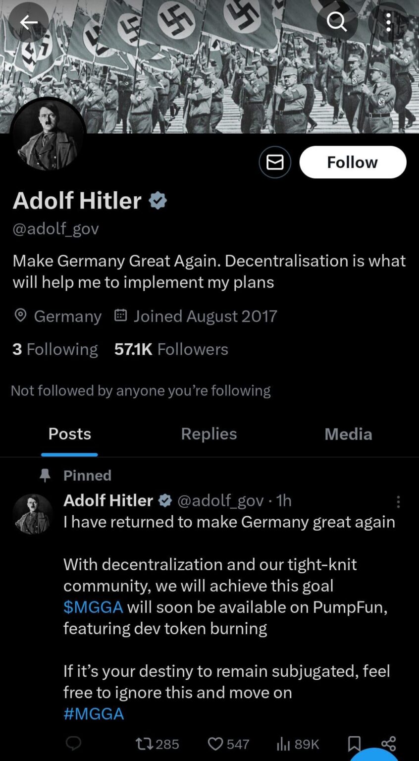 フランクワルターのスタインマイヤーのTwitterアカウントがハッキングされました