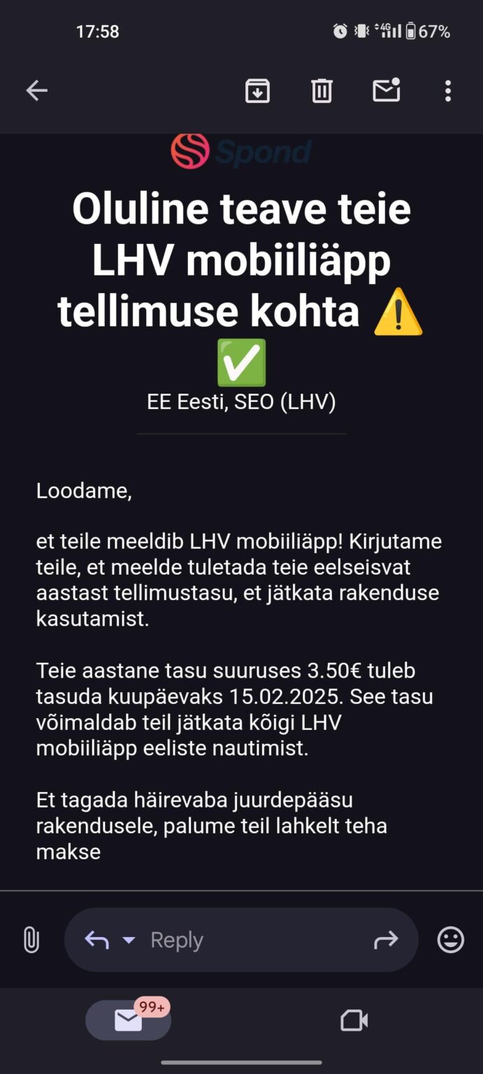 よろしくお願いします。 LHVアプリは何時ですか...