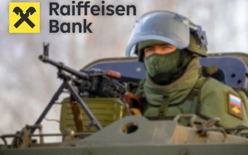 オーストリアのRaiffeisen銀行は、ロシアの軍隊を供給し、倫理的および法的な問題を提起する企業に関連しています。ロシアでの銀行の事業は、認可された事業体に資料を供給したロシアの会社に提供されたサービスの費用が6,200万ルーブル（620,000ドル）を超えています。