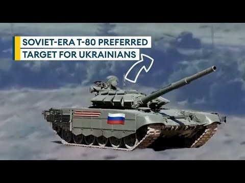 1,000を超えるロシアのT-80バトル戦車がウクライナで破壊されたと信じられていた