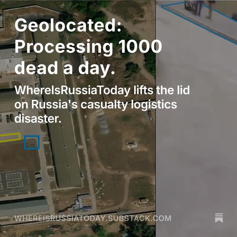 破壊：ジオロケーション：1日1000人の処理。 whereisrussiatodayは、ロシアの犠牲者物流災害の蓋を持ち上げます。