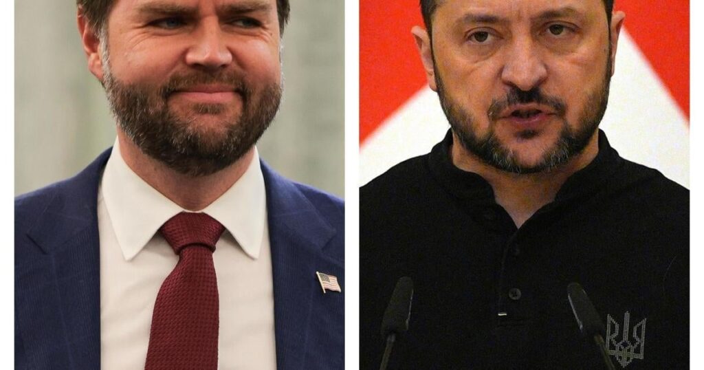 副大統領JDヴァンスはウクライナの大統領ヴォルディーミーゼレンスキーと会う