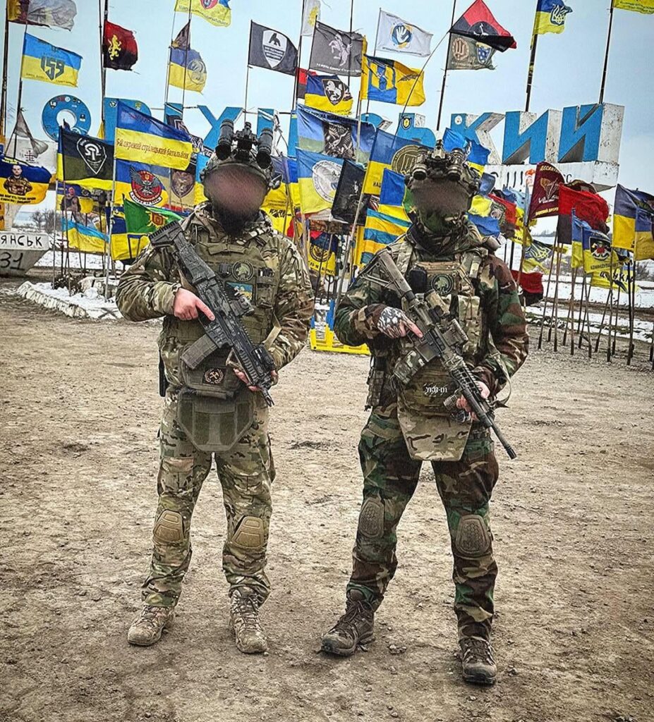 オルキブの近くでウクライナのために戦っている国際軍団兵士