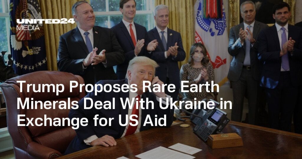 トランプは、米国の援助と引き換えにウクライナとの希土類鉱物の取引を提案する