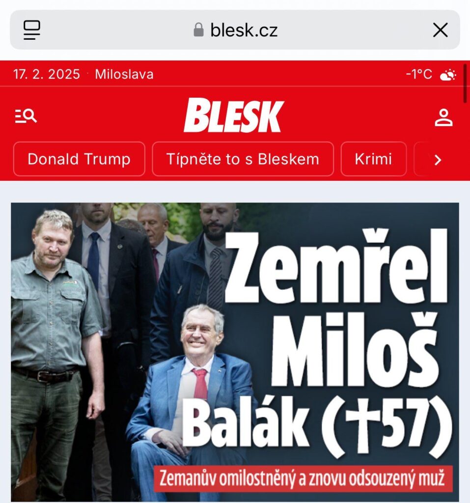 今日のBlesk.cz