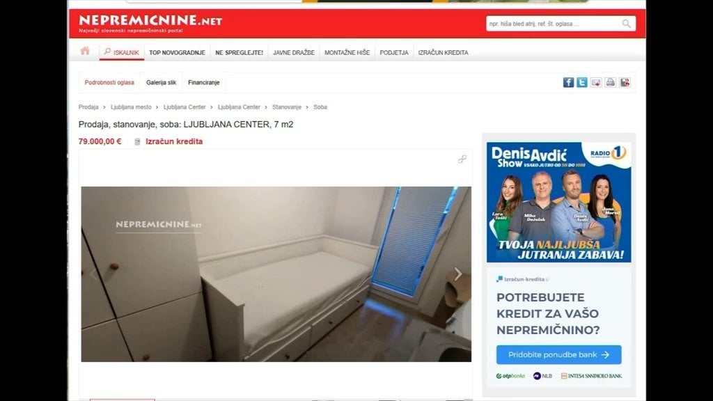 7つの正方形の場合、大きな部屋は79,000ユーロを期待しています