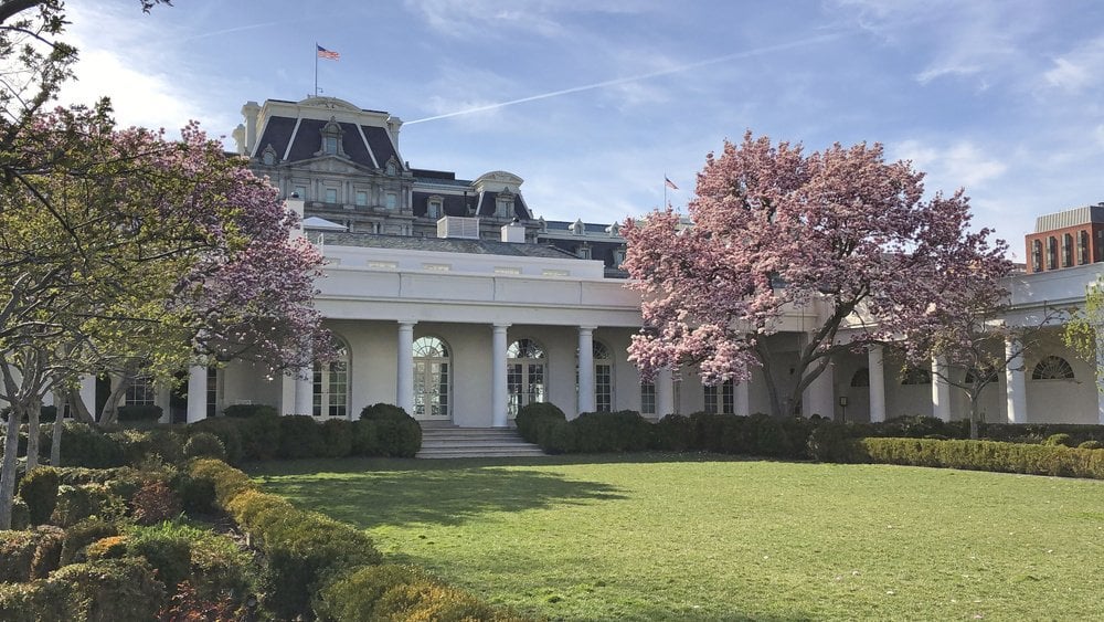 ホワイトハウスの庭園を改装か 大統領、芝生剥がし舗装に意欲