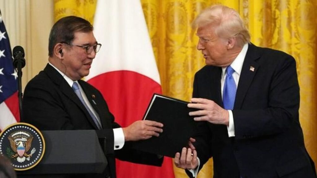 石破「アメリカに151兆円献上します」