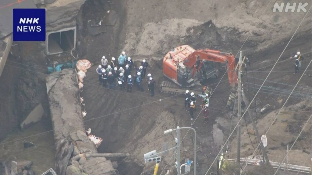 埼玉 八潮 道路陥没 スロープ工事完了 捜索開始にはまだ時間