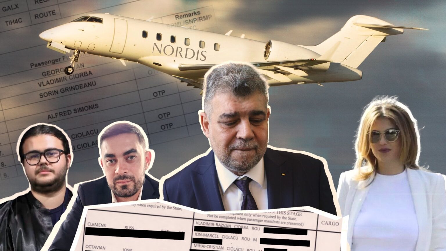 Marcel Ciolacuによって隠されたさらに2つのプライベートフライト。首相はノルディス飛行機で家族全員を歩いた