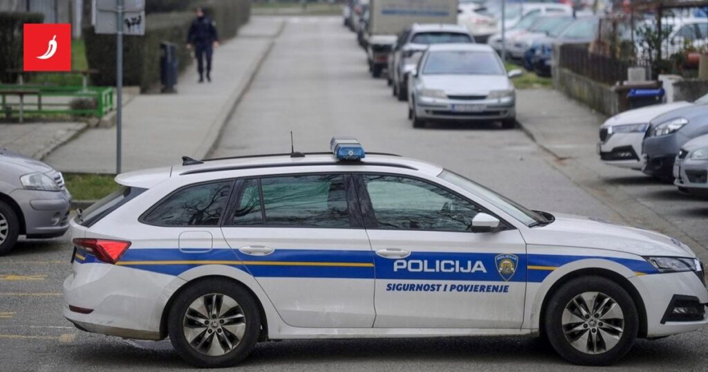 親は、ザグレブの学校の警備員を倒します。彼は女の子を邪魔したので？