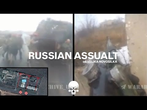 Velyka Novosilkaに対するロシアの攻撃|激しいGoPro戦闘映像（字幕）