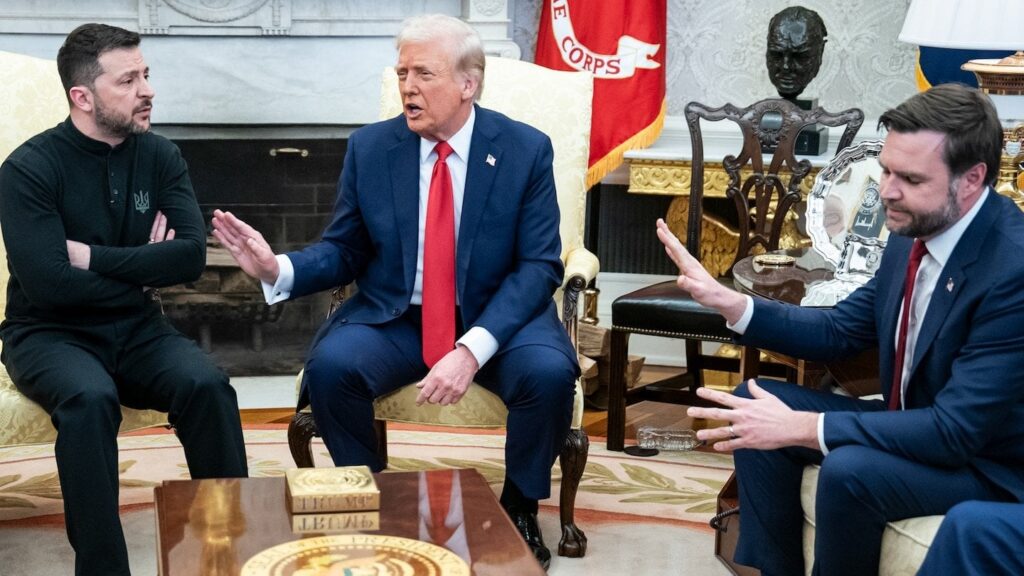 トランプは、論争の的となった楕円形のオフィス会議の後、ゼレンスキーとの記者会見をキャンセルする