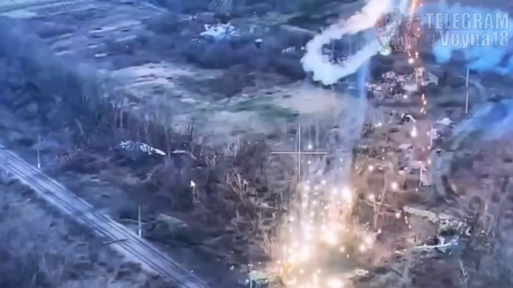 ウクライナのドラゴンドローンは、ドネツク地域でロシアの地位を燃やします。公開された05.02.2025