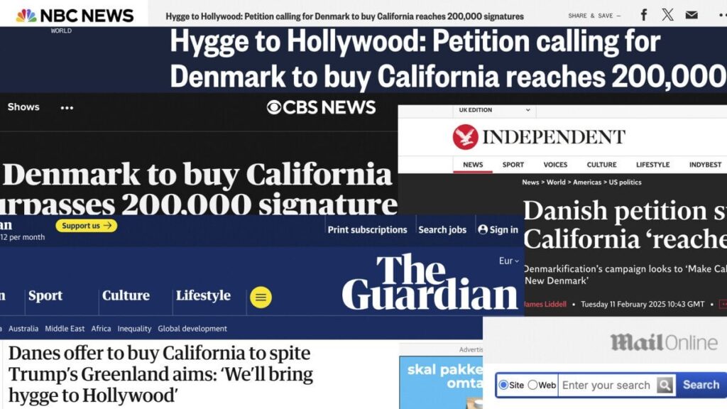 カリフォルニアを作ってデンマーク語：活動家は署名コレクションの背後にいる可能性が最も高い
