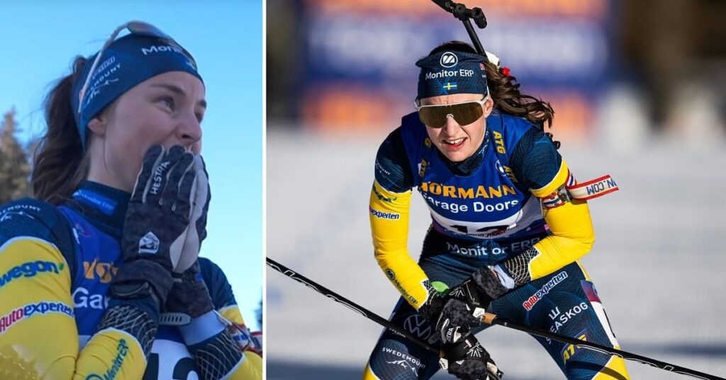 バイアスロン：エラ・ハルバーソンは完璧なレースに到達しました - 銀の後の涙：「完全にクレイジー」
