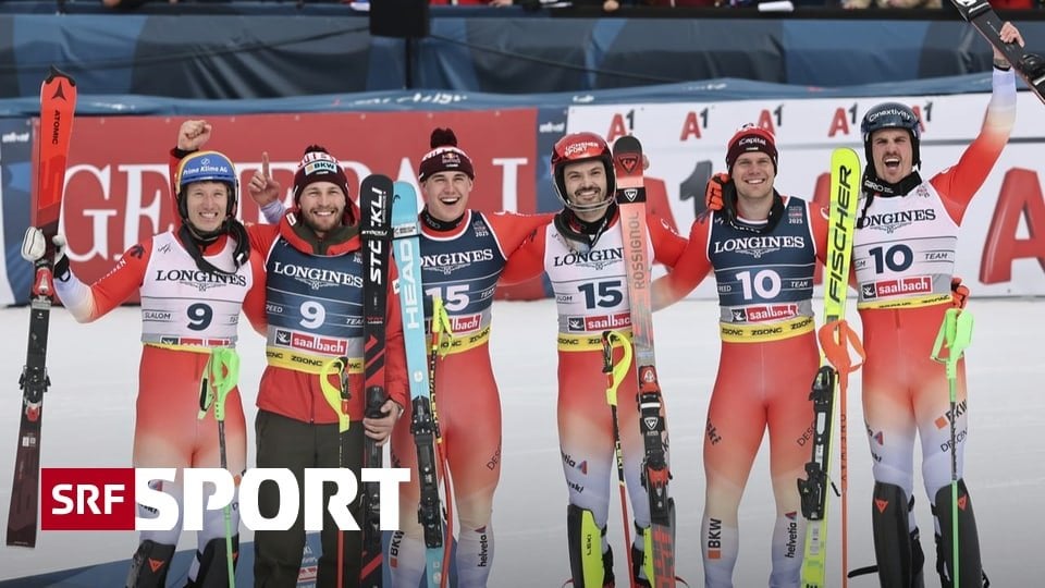FIS世界選手権でスイスのスキーチームでトリプル勝利！
