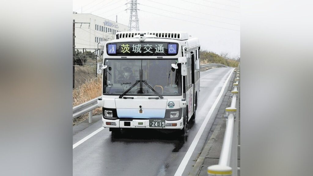 茨城「ひたちＢＲＴ」国内初の中型バス自動運転「レベル４」…日立電鉄線跡地６・１ｋｍ運行