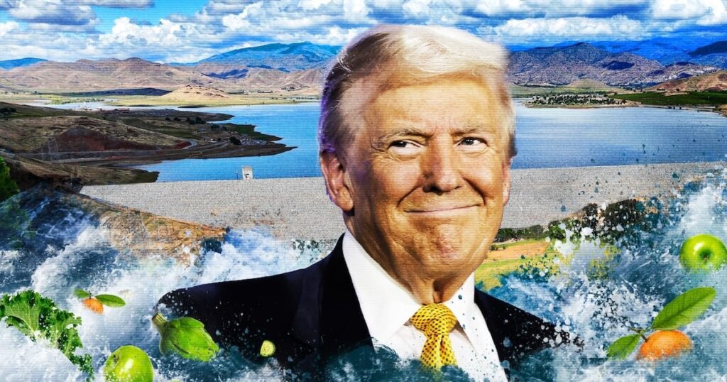トランプがダムを開くと、農民は「私たちの畑の洪水を止める」ことを嘆願する