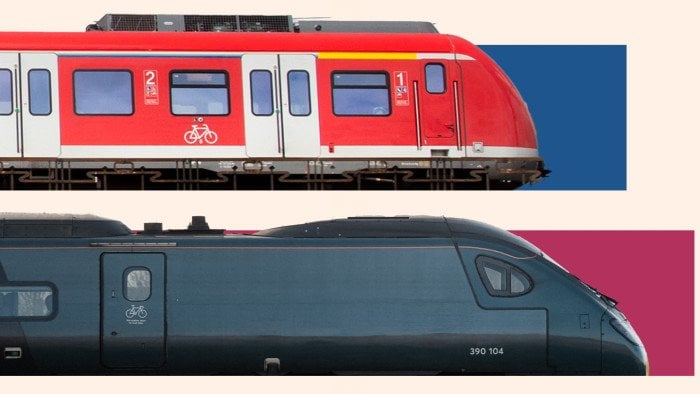 ドイツの列車は、英国の「壊れた」鉄道よりも時間厳守ではありません。