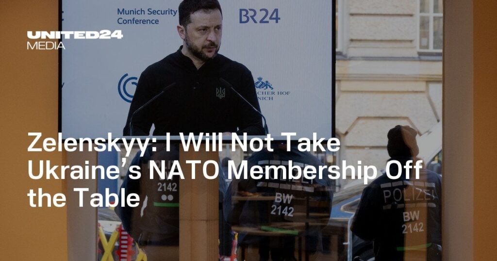 Zelenskyy：私はウクライナのNATOメンバーシップをテーブルから外しません