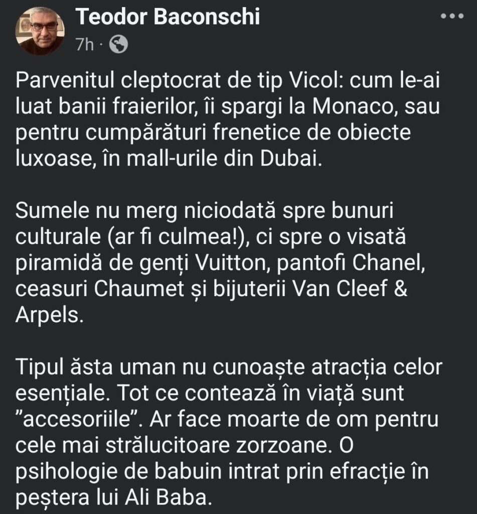 Vicol -Type Cleptocrat
