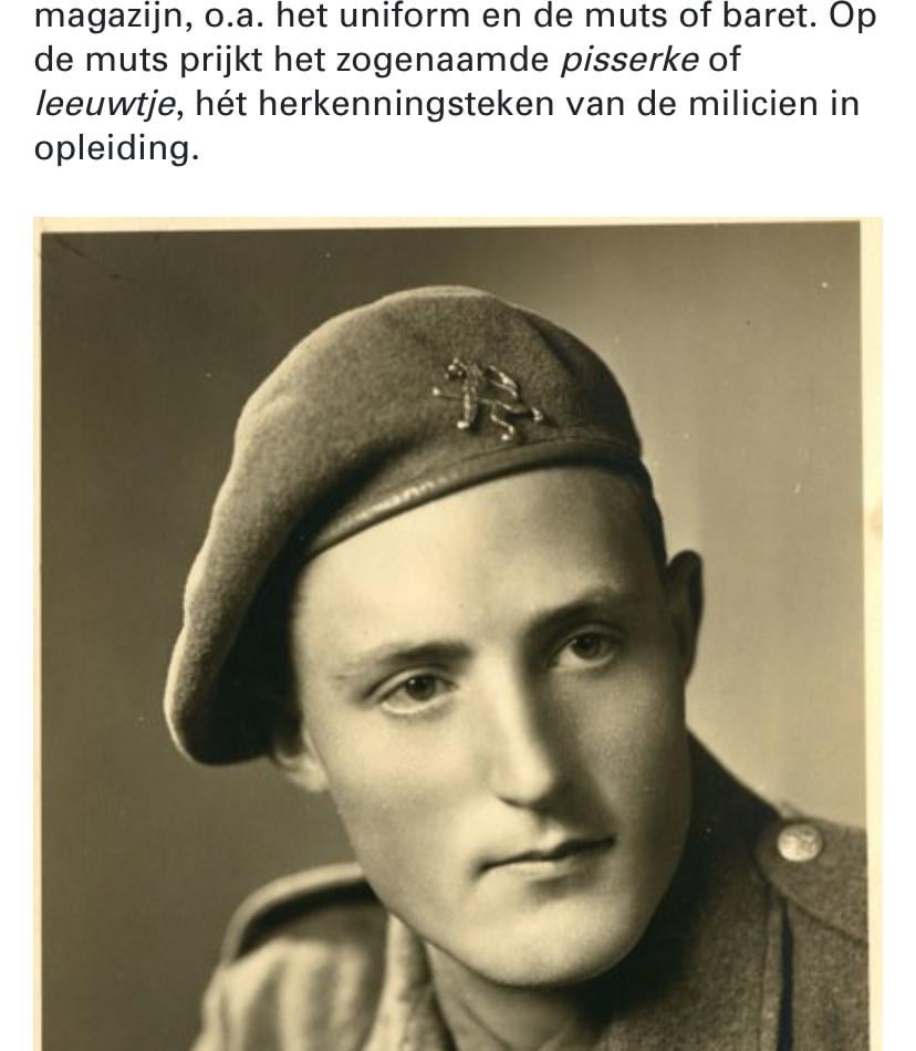 訓練中の軍隊が、「Pisserke」というニックネームで、ベレー帽のフランドルライオンの紋章を着ているように。この伝統は、テオ・フランケン省の前にあります。