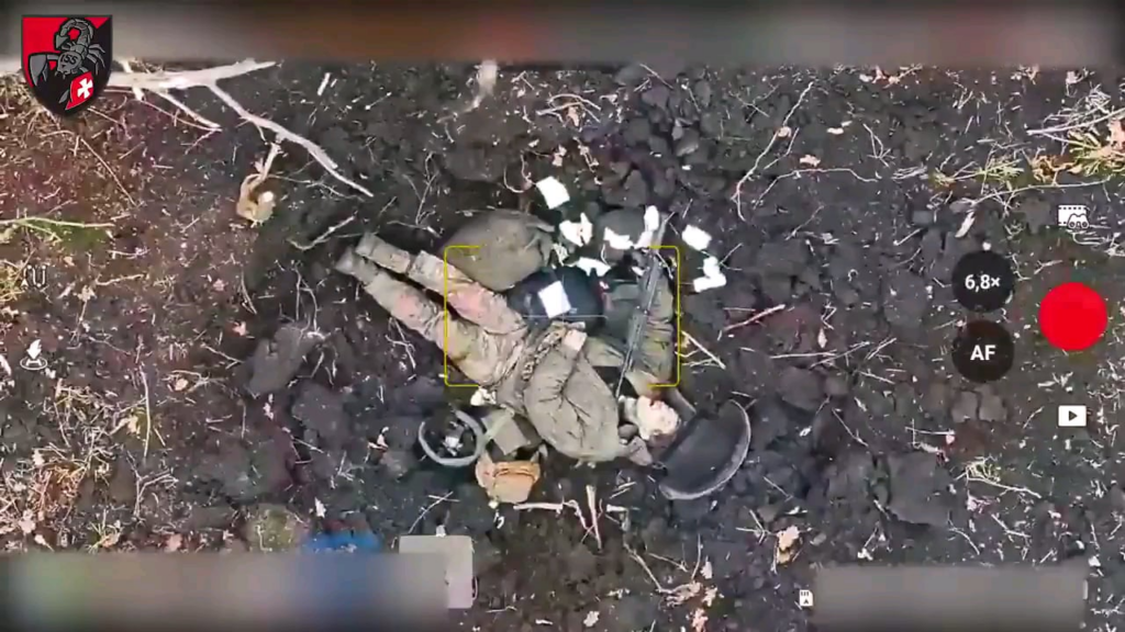 NSFW：ウクライナの第155機械化旅団は、ポクロフスク方向におけるロシアの歩兵攻撃の失敗のアフタイマートを撮影しました。 2025年1月 [Graphic content]
