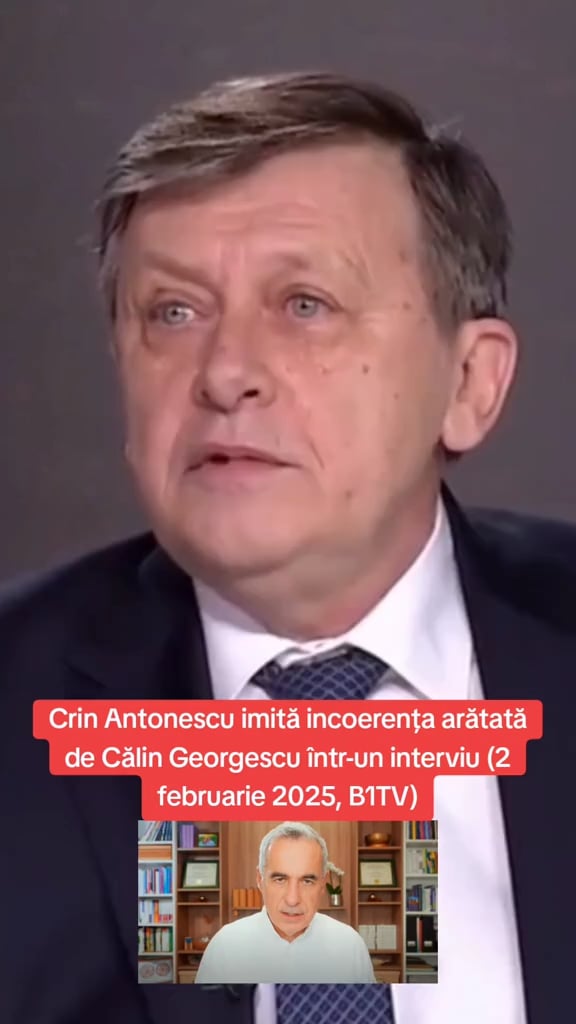 皮肉なことに、Crin Antonescuは、彼の矛盾にもかかわらず、CälinGeorgescuのスピーチがなぜであるかを説明します