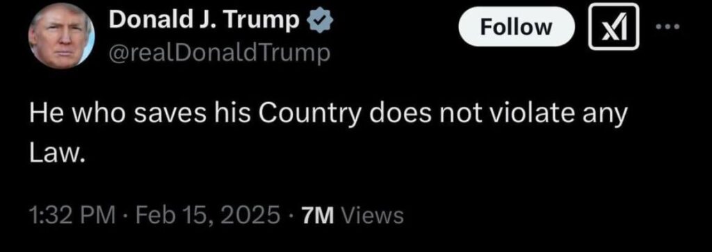 トランプ「愛国無罪」