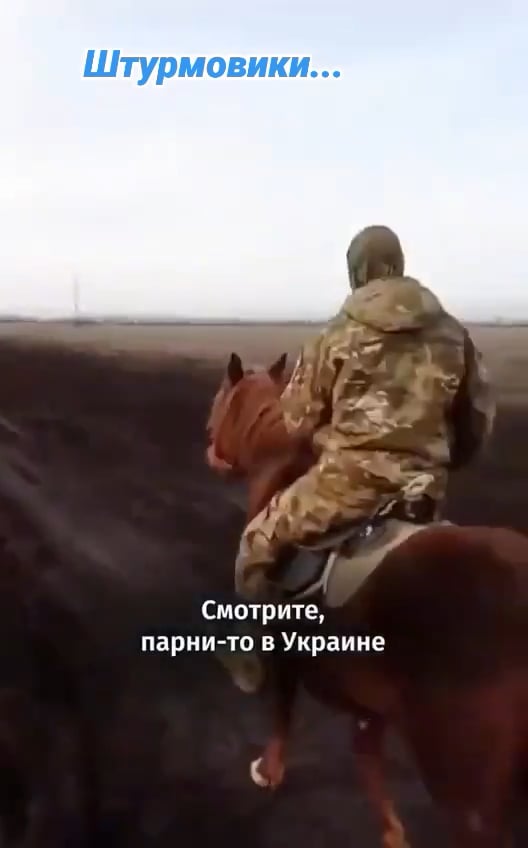 ウクライナのどこかに移動しているロシア騎兵隊 [January 2025]