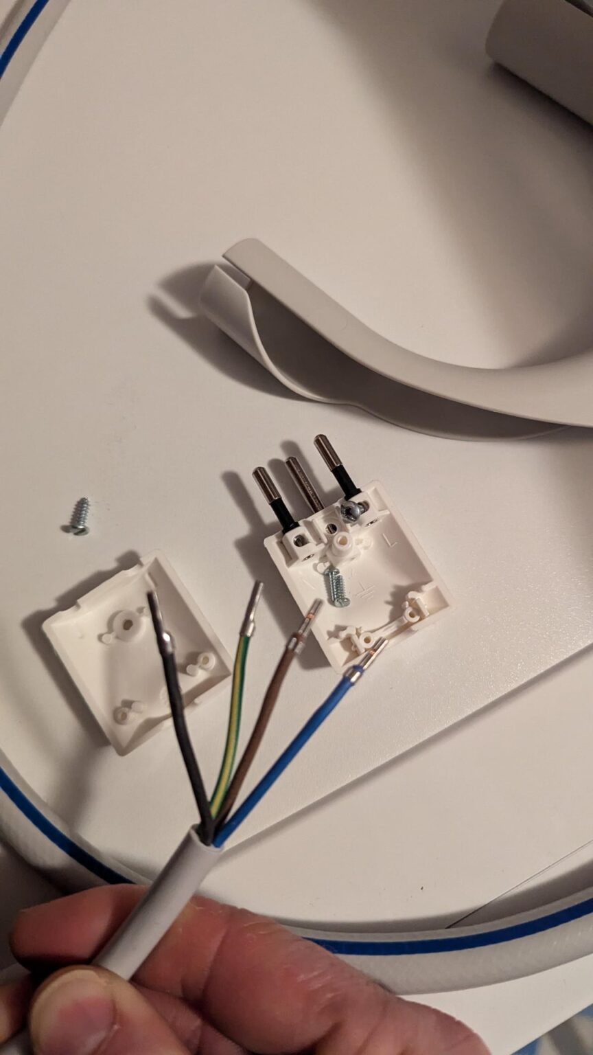 洗濯機に配線する方法230V/400 VTOプラグ