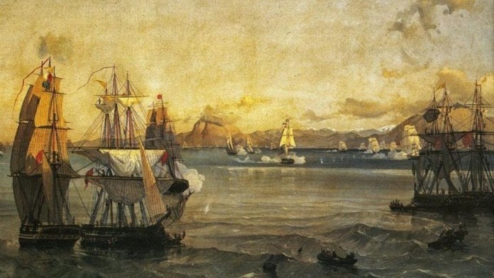 1822年2月20日：パトラスの戦いが始まる - アンドレアス・ミアウリスの下で、ギリシャ艦隊がトルコ艦隊を消費する - レトロマニア - アテネ誌